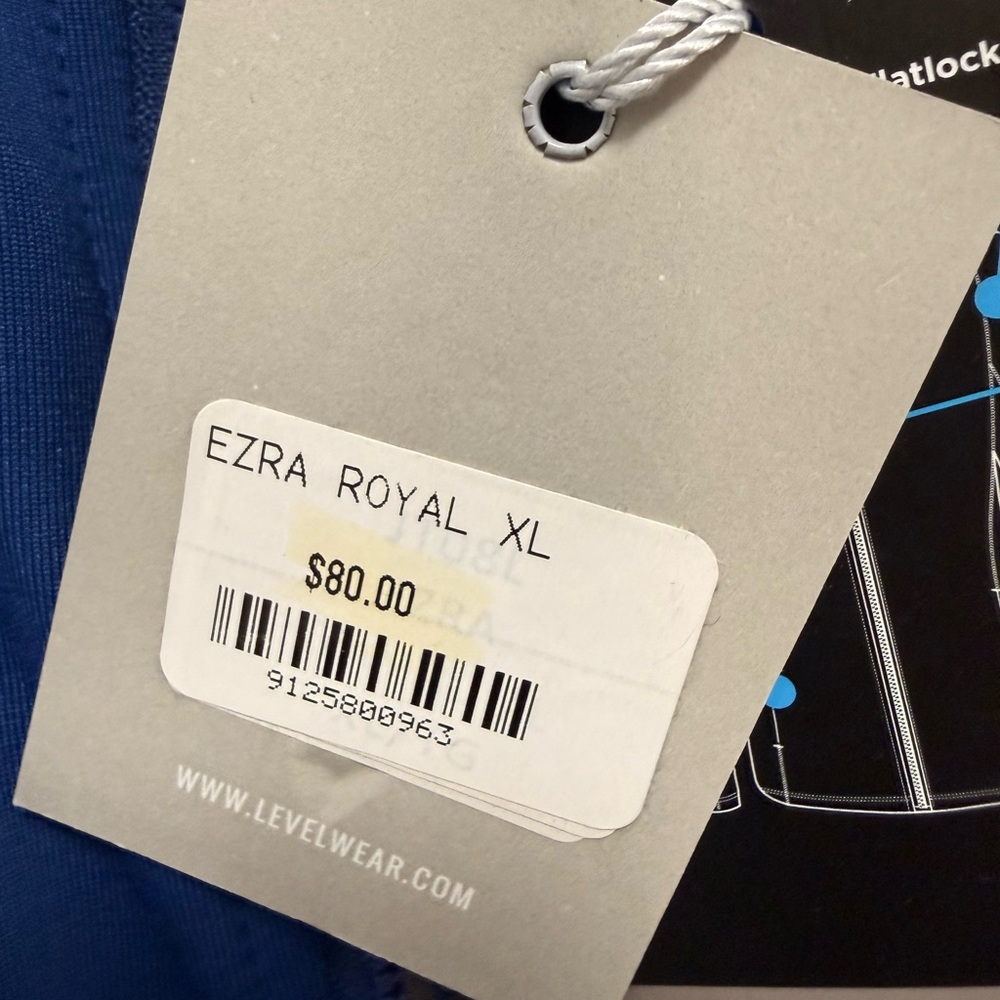 Bandon Dunes Vibrant Ezra Royal Blue Zip-Up Sweatshirt - Picture 3 of 8